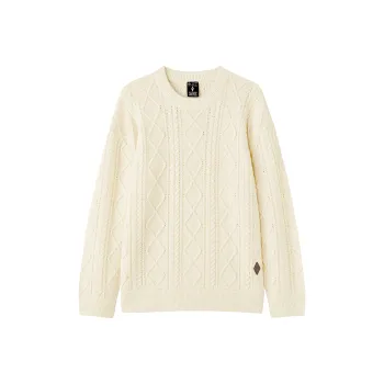 Skechers Sweater Men's Almond Milk White