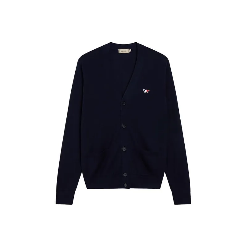 Maison Kitsune Knitwear Unisex Navy Blue-0