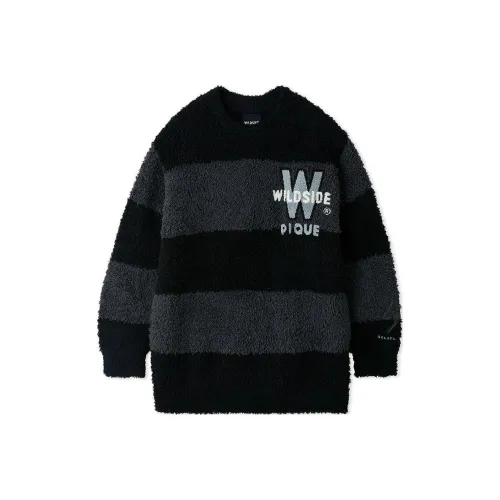 Gelato Pique X Yohji Yamamoto GELATO PIQUE Co branded Model Sweaters Unisex Black