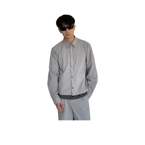 YAUSYE Jackets & Coats Men's Gray In Stock