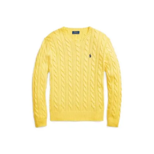 Polo Ralph Lauren Logo Embroidered Cable Knit Jumper