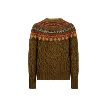 Moncler Cable Knit Crewneck Jumper