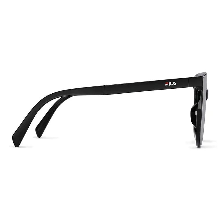 FILA TR/Memory Plastic Cat Eye Sunglasses Unisex Black, Caramel, Milk Tea Gray-4