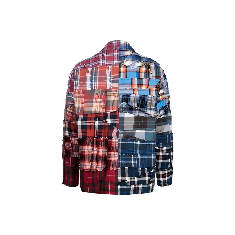 GREG LAUREN Patchwork Cotton Shirt-1