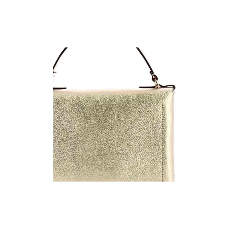 COCCINELLE Calfskin Shoulder Bag Crossbody Bag Handbag Mini Women's Light Gold-3