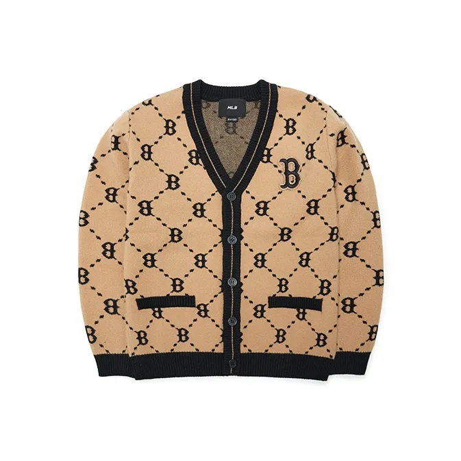 MLB Knitwear Unisex Beige Yellow-0