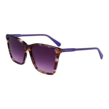 LONGCHAMP Plastic Square Sunglasses Unisex Purple