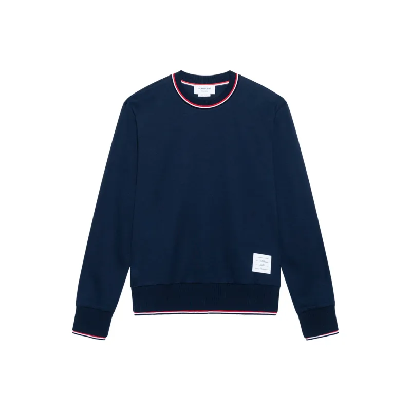 THOM BROWNE Long-Sleeved Crewneck Sweater-0