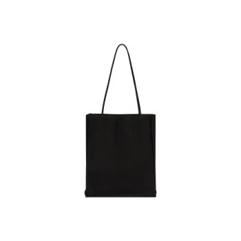 THE ROW Leather Shoulder Bag Large Size Women's Black