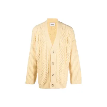 NANUSHKA Cable-knit V-neck Cardigan