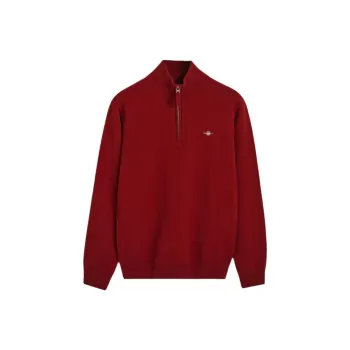 GANT Superfine Lambswool Half-Zip Sweater Sweater Men's Red