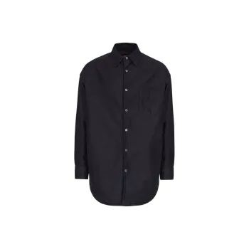 Maison Margiela Long Sleeved Curved Hem Shirt