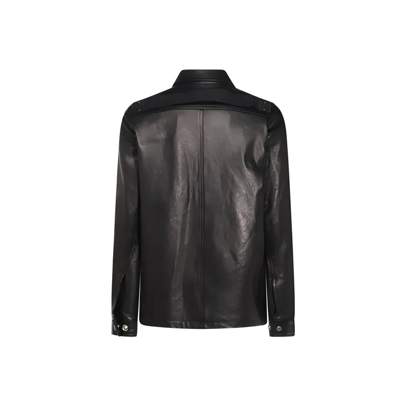 RICK OWENS Zip up Leather Jacket-1