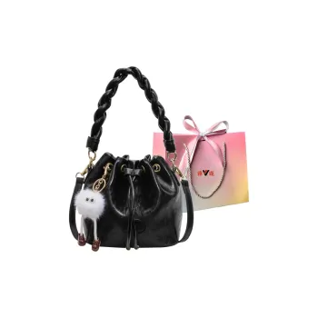 Yalu PU Shoulder Bag, Crossbody Bag, Handbag Regular Women's Black/Pink/Ecru/Silver