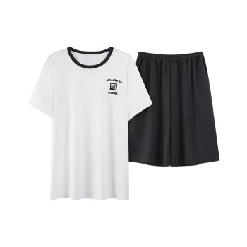 Close fitting Areas Pajama Set Men's