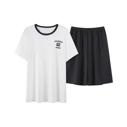Close fitting Areas Pajama Set Men's