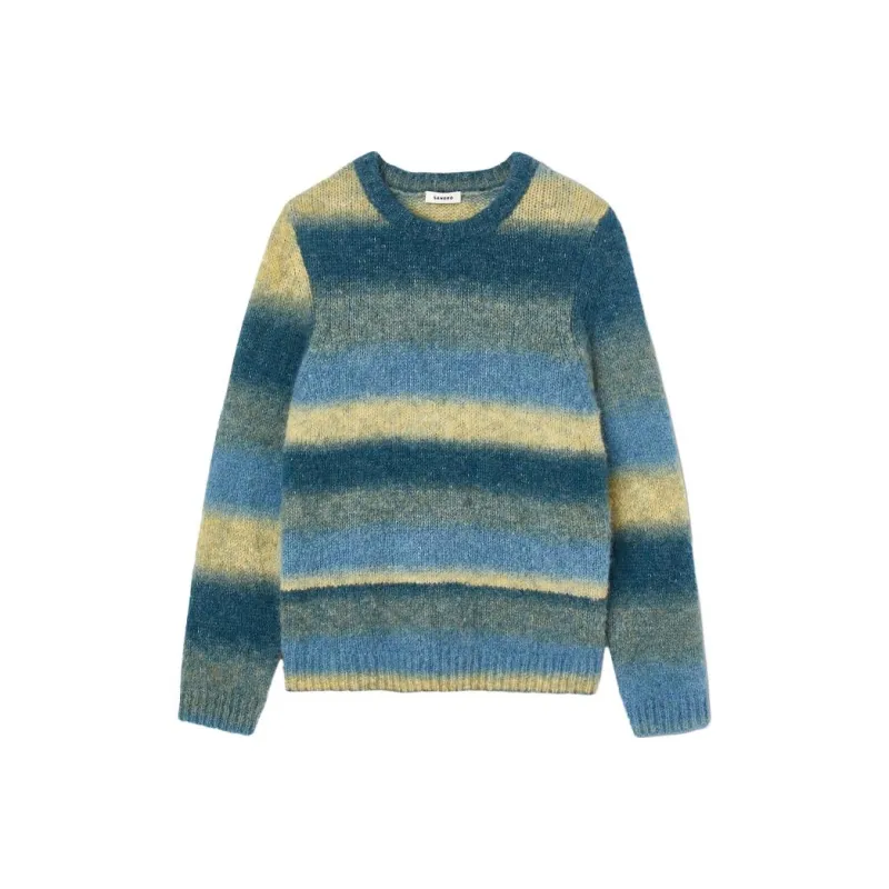 Sandro Striped Intarsia-knit Jumper-0