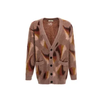 ETRO Button Up Jacquard Knitted Cardigan
