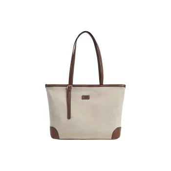LEFF Fabric Tote Bag, Shopping Bag, Shoulder Bag Women's Milk White