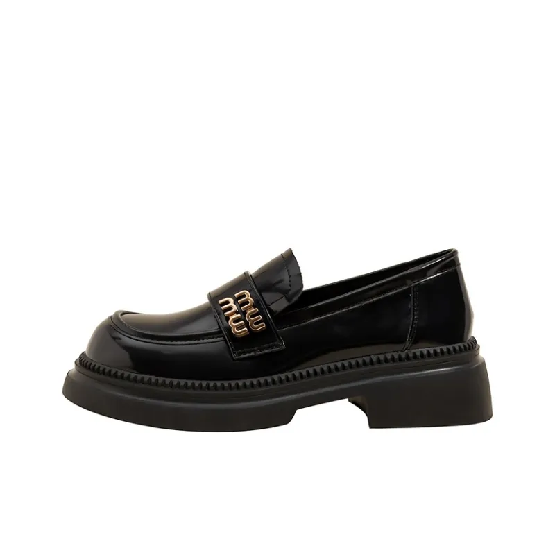 City Camel Loafers Women's Black-0