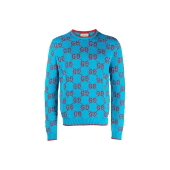 GUCCI Gg Intarsia knit Cotton Jumper