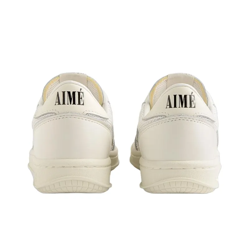 AIME LEON DORE x New Balance NB T500 Anti Slip Wear Resistant Low Top Skateboard Shoes Unisex White-3