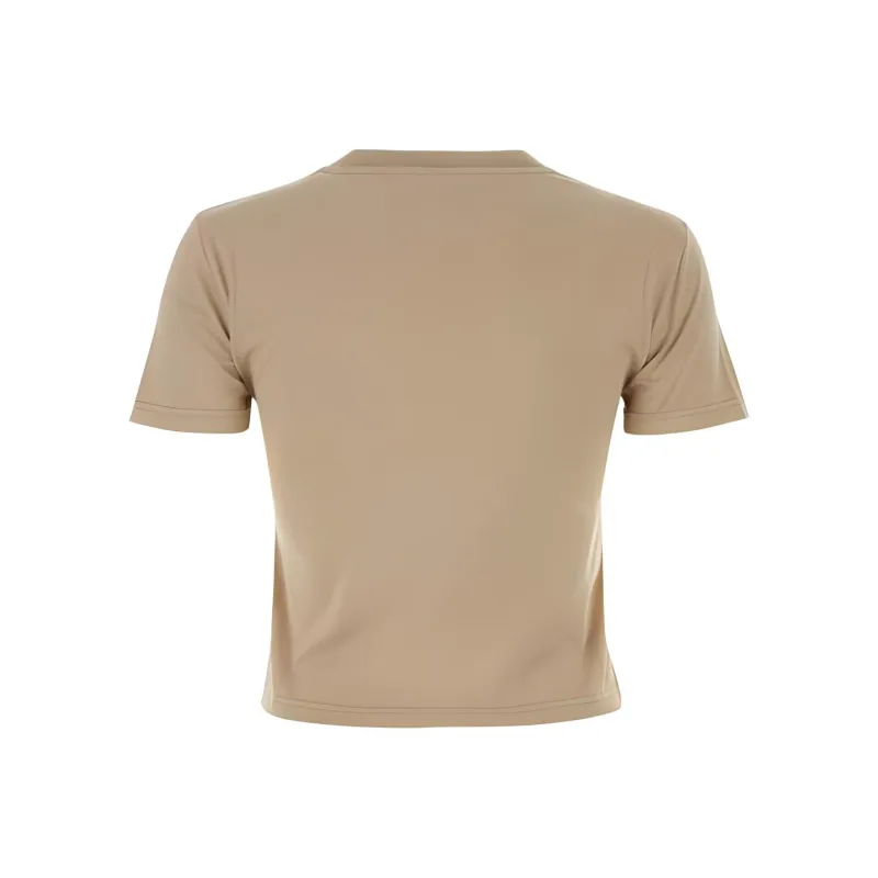 MIU MIU Logo embroidered Cotton T shirt-1