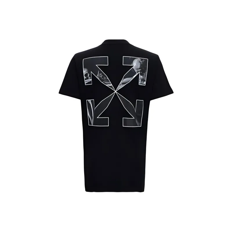 OFF WHITE Slim Fit Caravaggio Saint Jerome Writing Arrows T Shirt-0
