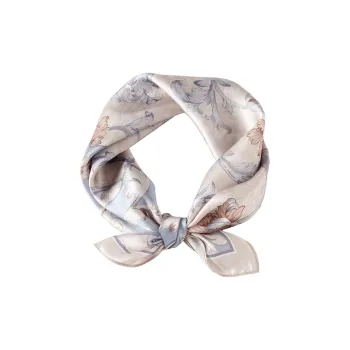 Red Bean 100% Mulberry Silk Scarves Women's