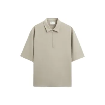 ZARA Polo Shirt Men's Light Sable