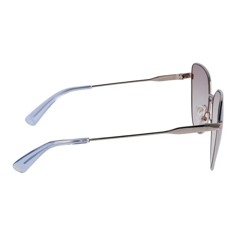 LONGCHAMP Metal Cat Eye Sunglasses Unisex Blue-2