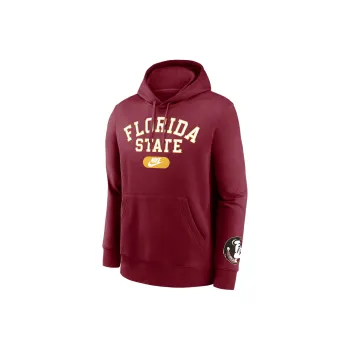 Nike Florida State Seminoles Legacy Club Foundational Men's Nike College Pullover Hoodie
