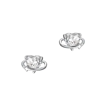QUIET LOVE Sterling Silver Stud Earrings Women's