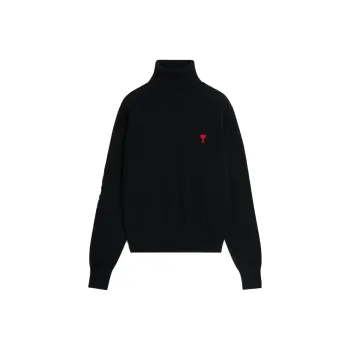 AMIPARIS Ami De Coeur Embroidery Turtleneck Sweater