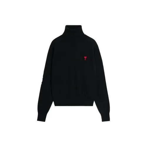 AMIPARIS Ami De Coeur Embroidery Turtleneck Sweater