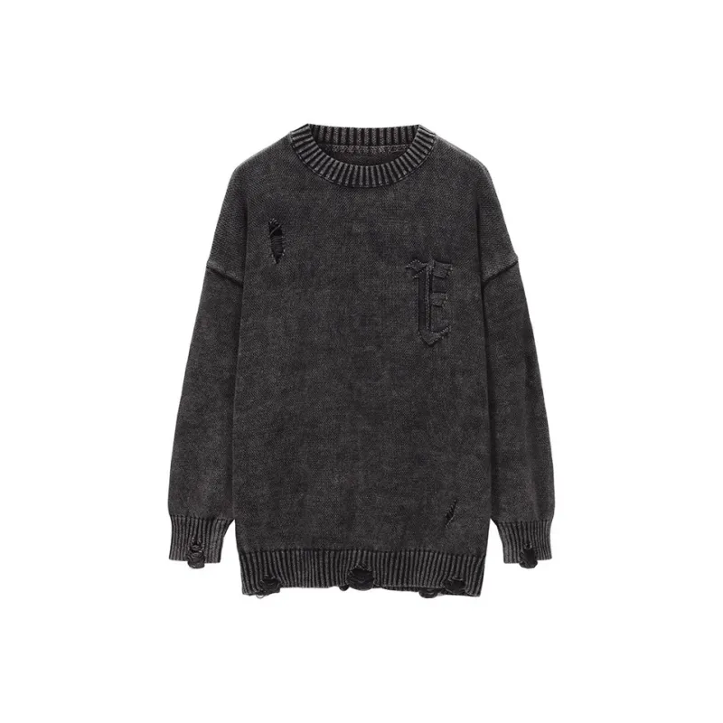 BLACK OF EXIT Knitwear Unisex Washed Black-0