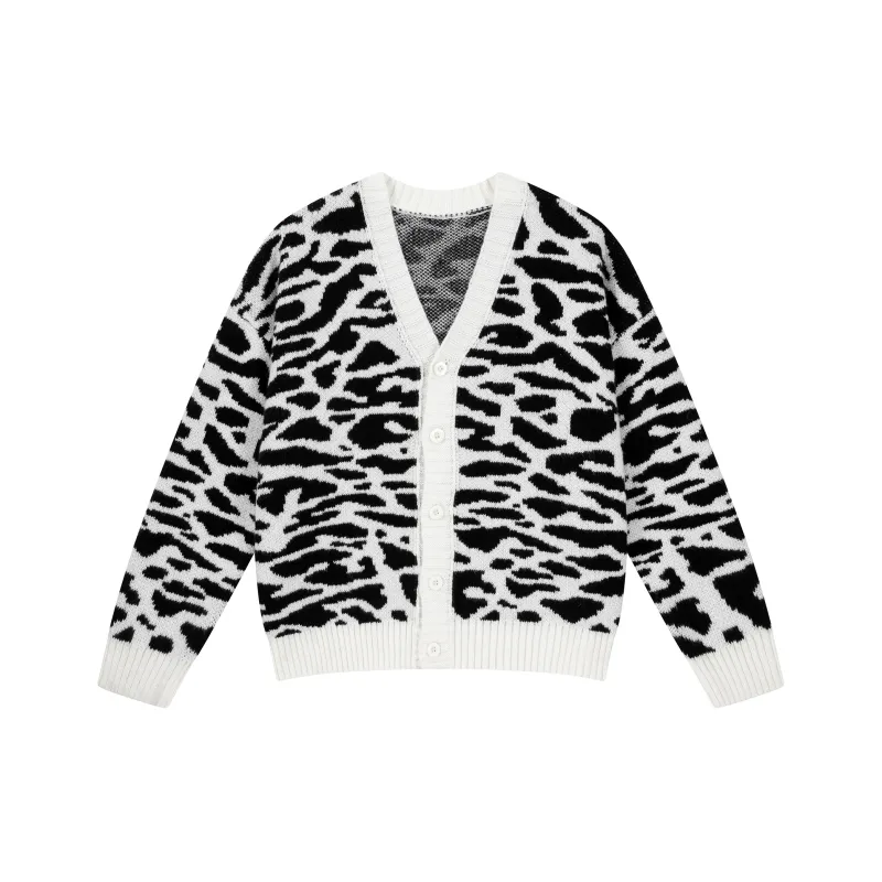 Nomt x 69CC Sweater Unisex Black And White Zebra Print-0