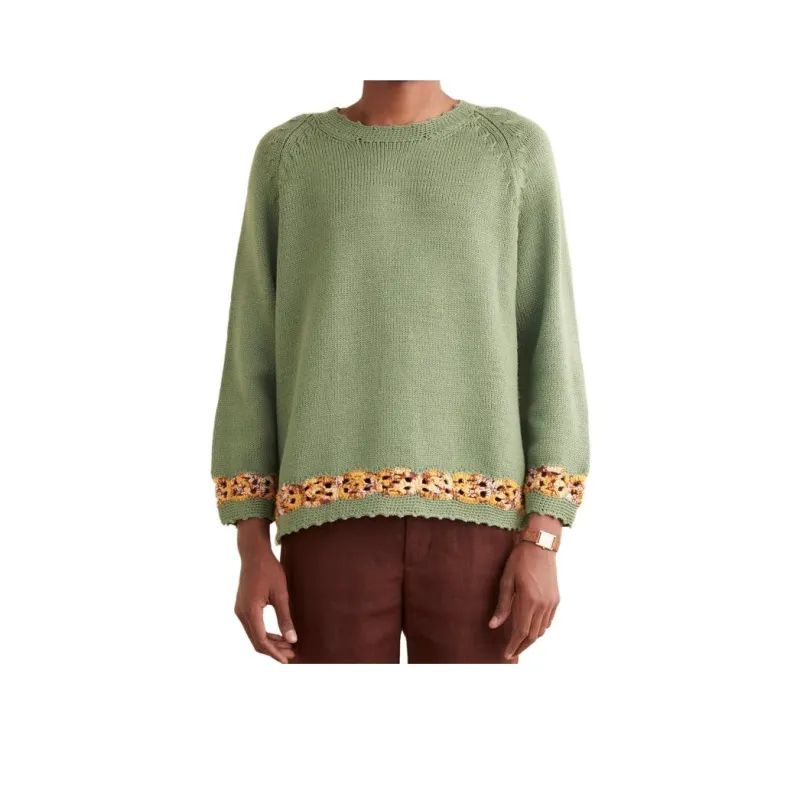 BODE Daisy Garland Merino Jumper-0