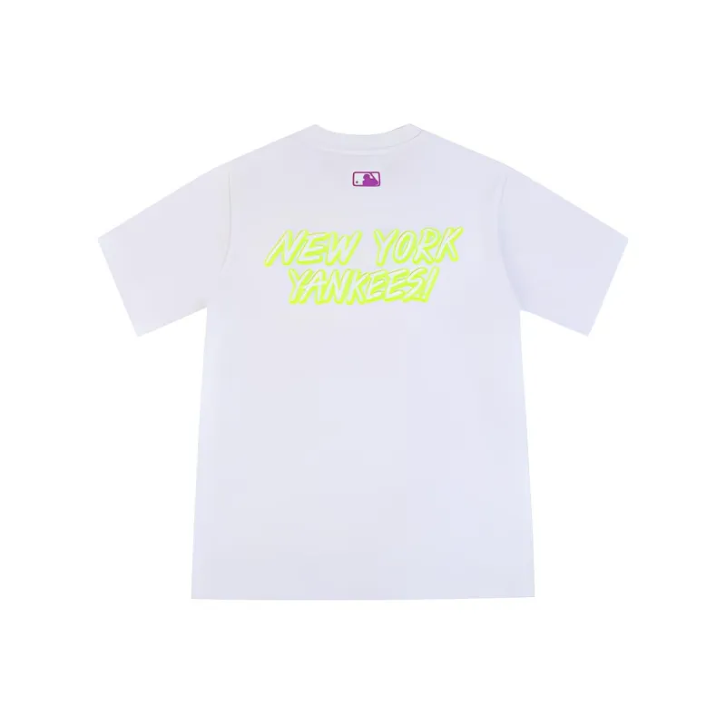 MLB Basic Collection T Shirt Unisex Ivory White-0