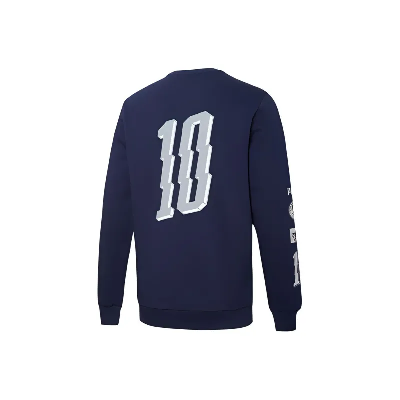 PUMA W Costa 8.5 Sweatshirts Men Tweed Blue-1
