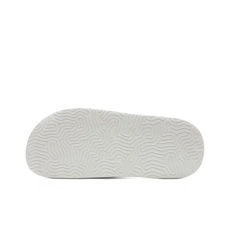 PEAK Quiet Slip Resistant Abrasion Resistant Slide Slippers Men's White Green Yellow-4