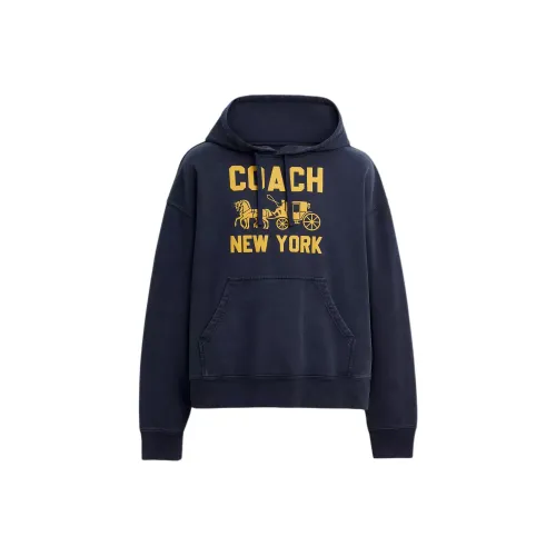COACH Sweatshirt Unisex Marine Blue