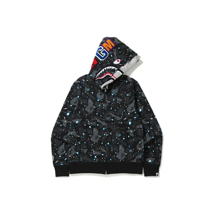 Bape Space Camo Shark Wgm Full Zip Hoodie-0