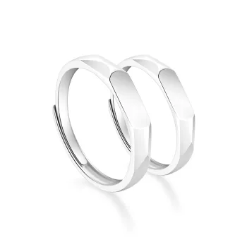 Lao Feng Xiang S925 Silver Rings Unisex