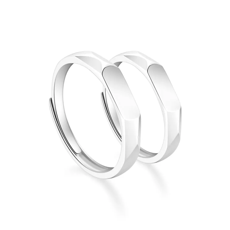 Lao Feng Xiang S925 Silver Rings Unisex-0