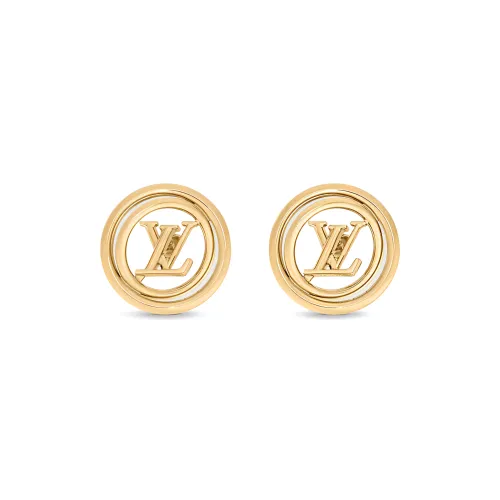 LOUIS VUITTON Stud Earrings Women's Gold
