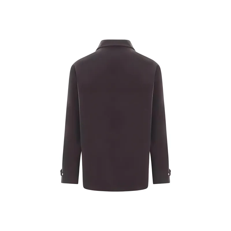 Brunello Cucinelli High Neck Long Sleeved Jacket-1