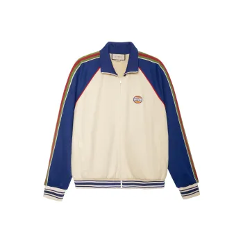 GUCCI Technical Jersey Zip Up Jacket