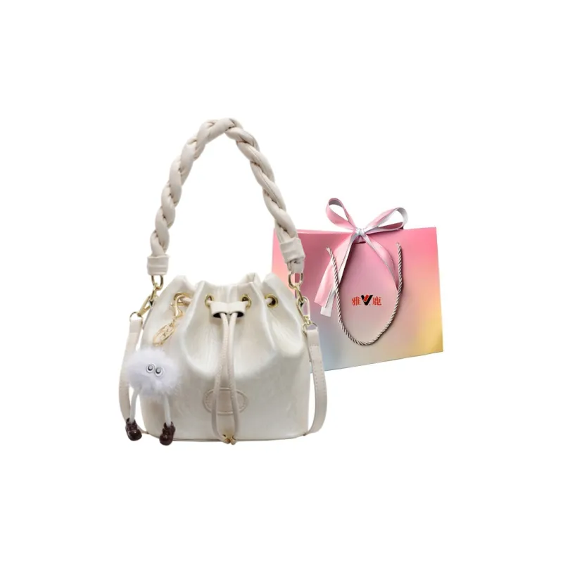 Yalu PU Shoulder Bag, Crossbody Bag, Handbag Regular Women's Black/Pink/Ecru/Silver-14