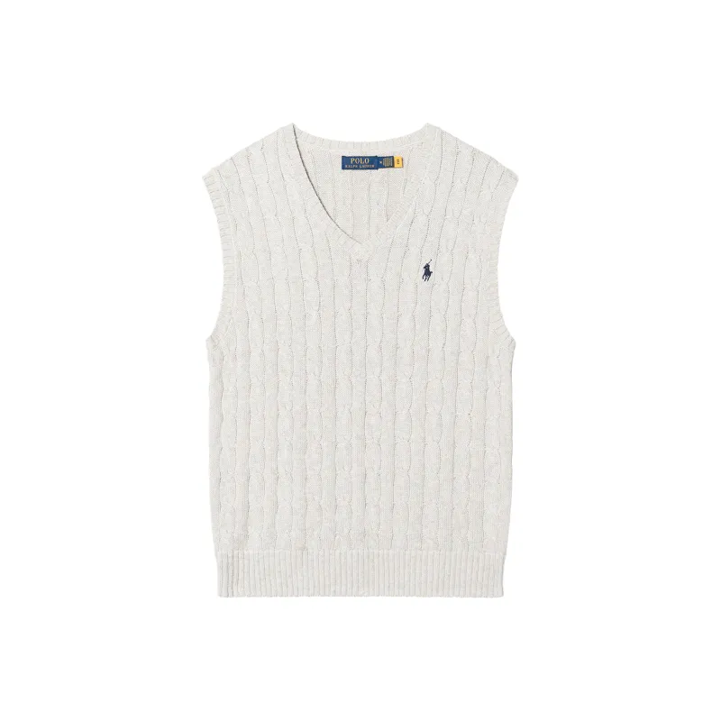 Polo Ralph Lauren Cable Knit Vest Gray-0
